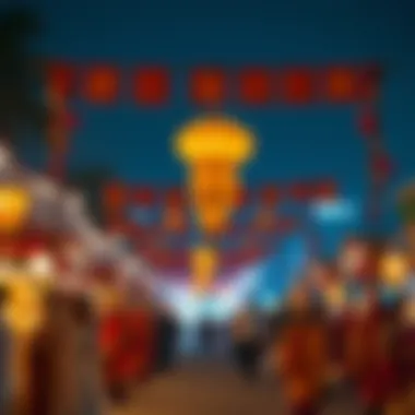 Cultural Festivities: Celebrating Heritage Vibrant cultural festival in the UAE highlighting traditions