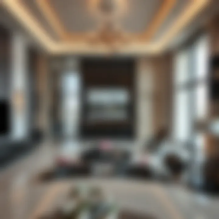 Exquisite Interior Design of a Luxury Apartment Luxurious interior of a modern apartment in Address Creek Harbour