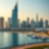 Panoramic view of Address Creek Harbour skyline