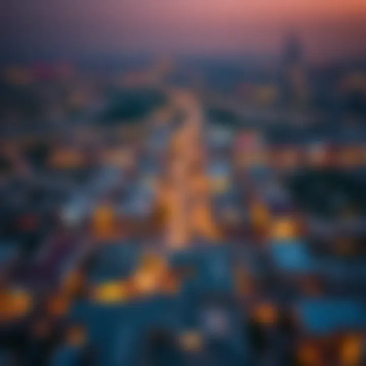 Strategic Location of Al Forsan Community Aerial view of Al Forsan Community highlighting its strategic location in Khalifa A