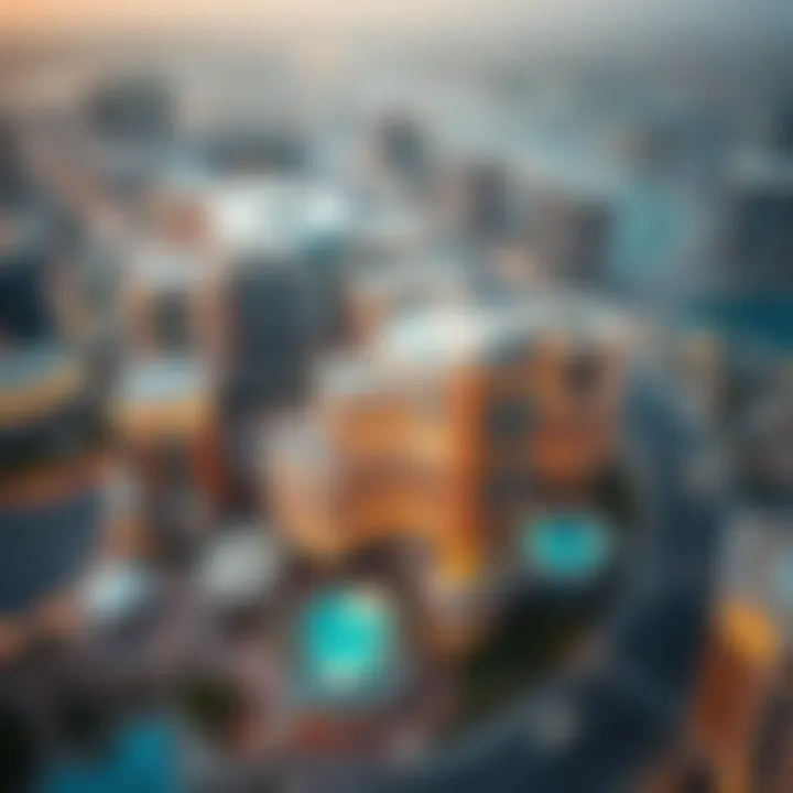 Aerial Perspective of Al Qusais 9 and Its Amenities Aerial view of Al Qusais 9 Building and surrounding amenities in Dubai