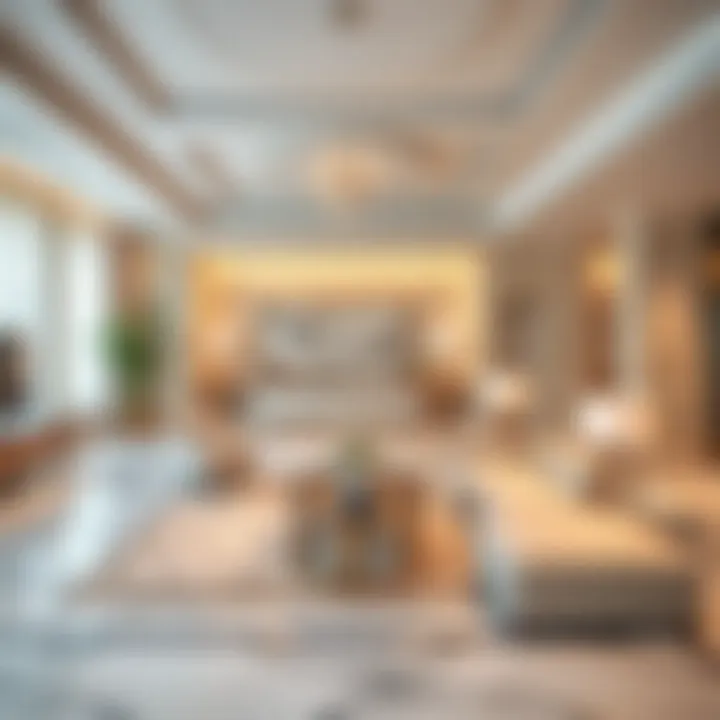 Elegance in Interior Design at Al Qusais 9 Luxurious interior design of Al Qusais 9 Building highlighting elegant living spaces