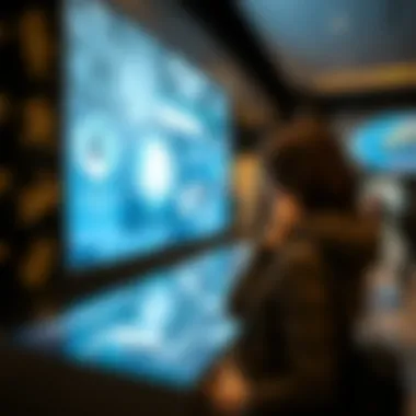 Engaging Modern Cultural Insights Interactive display engaging visitors with modern cultural insights
