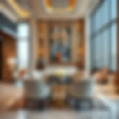Interior design highlighting the elegant aesthetics of the Al Yousuf Building