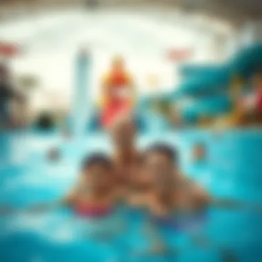 Family Fun at Aqua Fun Water Park Family enjoying their time at a pool in Aqua Fun