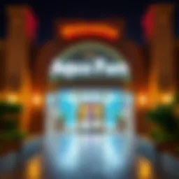 Entrance of Aqua Fun Water Park in Dubai