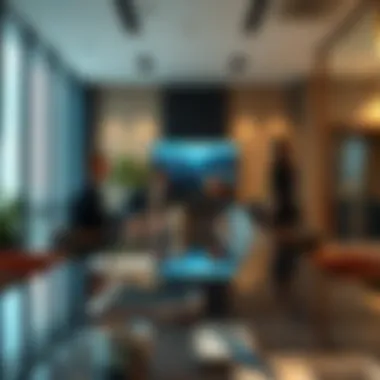 Strategic Business Insights Business strategy meeting in a modern office