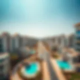 Aerial view of Barajeel Residency showcasing its modern architecture