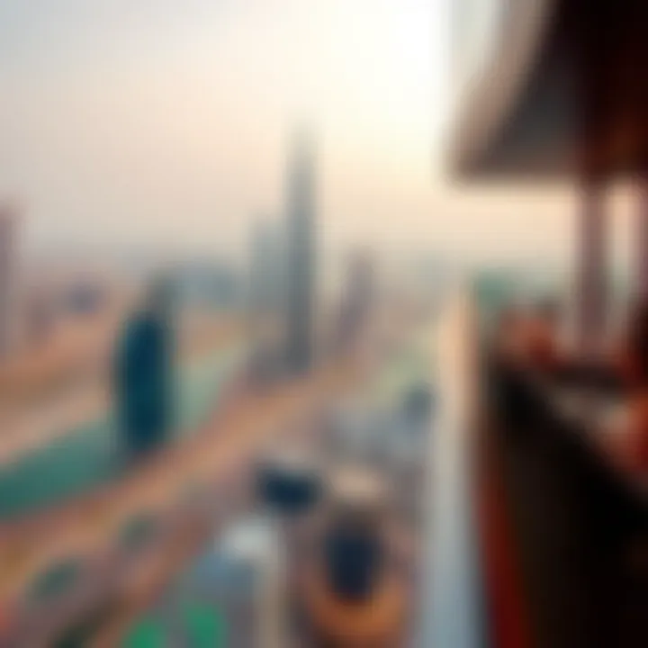 Skyline View from Damac Tower Panoramic skyline view from the observation deck