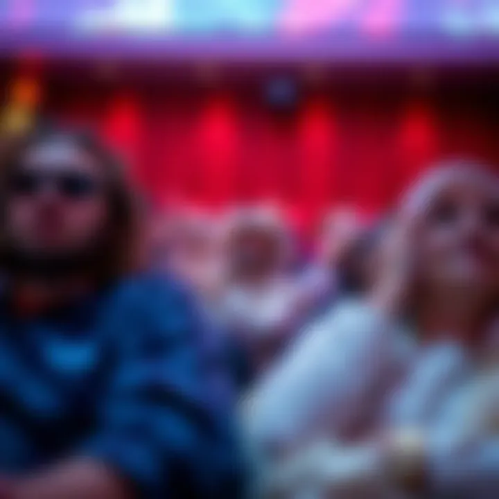 Audience Experience in Dubai Cinema A vibrant scene of an audience enjoying a film screening