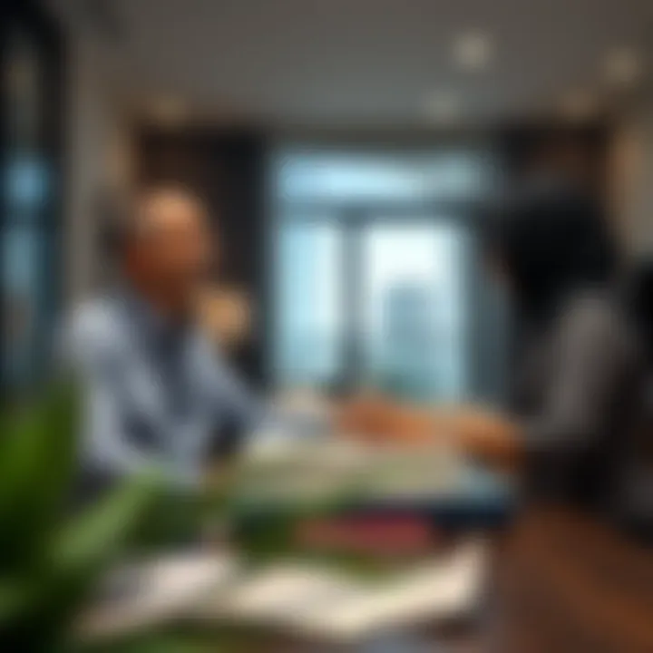 Homeowners discussing property validation in a modern setting