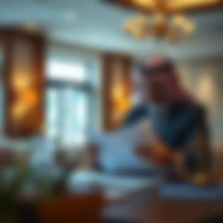 Legal expert reviewing real estate documents