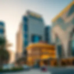 Modern architecture of Al Hail Business Centre