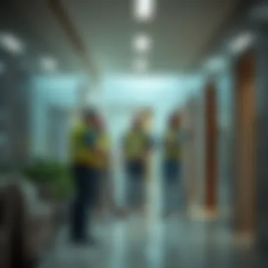 Facilities Management Team in Action Facilities management team inspecting a property