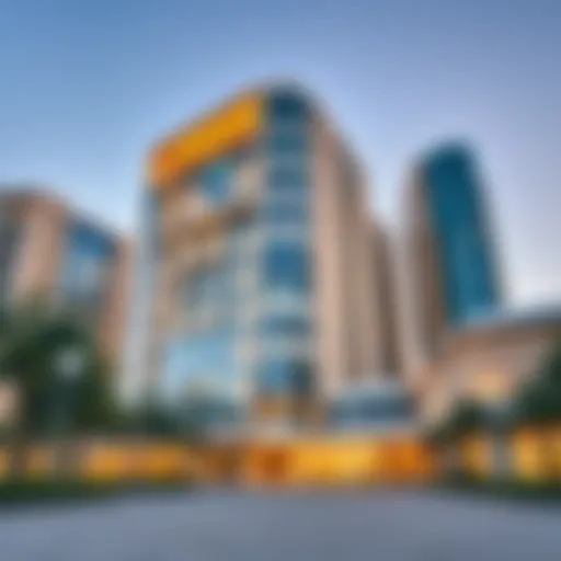 Overview of modern buildings in the UAE