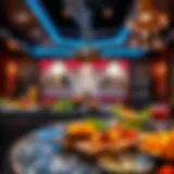 A vibrant display of fusion cuisine showcasing diverse cultural influences