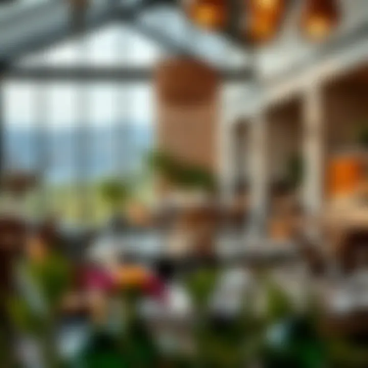 Sustainable Gastronomy: Dining with a Conscience A serene dining setting emphasizing sustainability and ethical dining practices