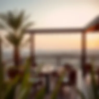 Alfresco Dining with Stunning Park Views Outdoor seating area with breathtaking views in Umm Al Emarat Park