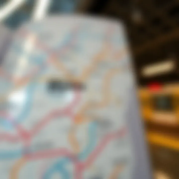 Dubai Metro Network Routes Map Map of the Dubai Metro network highlighting various routes