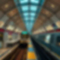 Dubai Metro station interior showcasing modern design