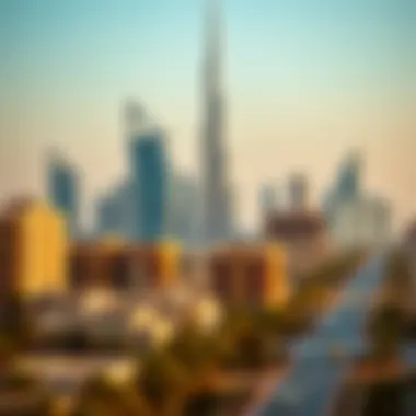 Dubai's skyline with real estate