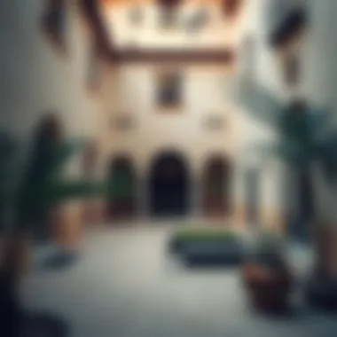 Serenity of a Traditional Courtyard Traditional courtyard in Al Bastakiya