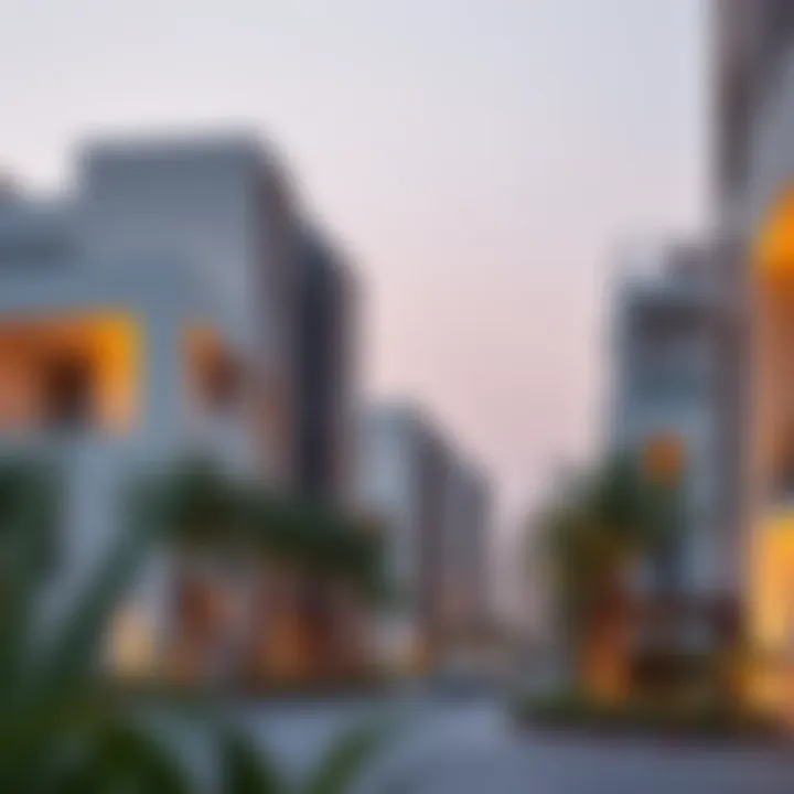 Stylish residential units reflecting modern living within Alqana