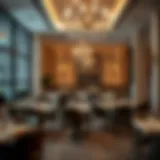 Elegant dining setup at Amma Restaurant showcasing the sophisticated atmosphere.