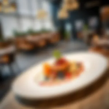Culinary Artistry at Amma Restaurant A beautifully plated dish highlighting the fusion of flavors in Amma's cuisine.