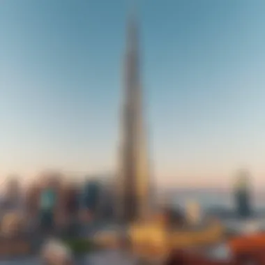 Burj Khalifa: A Symbol of Modernity The Burj Khalifa towering over the Dubai skyline