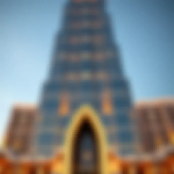 Architectural Mastery of Burj Al-Manar Intricate architectural details of Burj Al-Manar