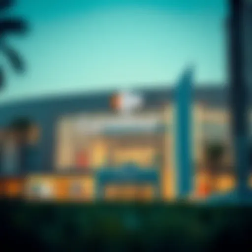 Exterior view of Carrefour showcasing its modern design at Mall of the Emirates