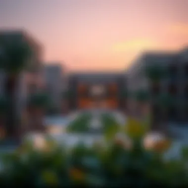 Campus Overview of DBS School Dubai Stunning view of DBS School Dubai campus