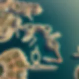 Aerial view of Dubai Maritime City showcasing its layout