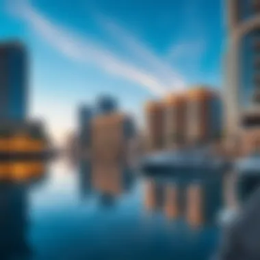 Waterfront Luxury Living in Dubai Creek Harbour Stunning waterfront view of Dubai Creek Harbour showcasing luxury residences