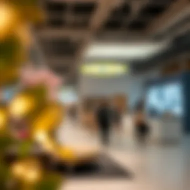 Engaging Customer Experience at IKEA Customer engagement area within IKEA featuring interactive elements