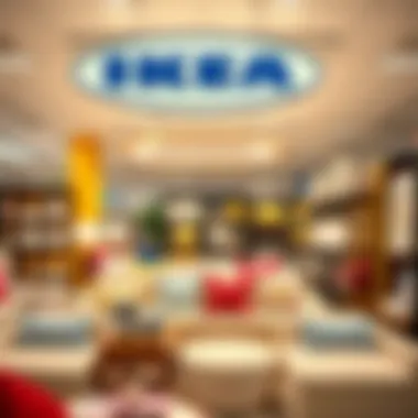 Innovative Product Displays Inside IKEA Interior view of IKEA displaying unique product arrangements