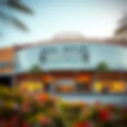 Exterior view of Jebel Ali Outlet showcasing its modern architecture.