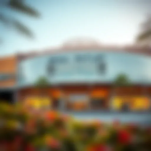 Exterior view of Jebel Ali Outlet showcasing its modern architecture.