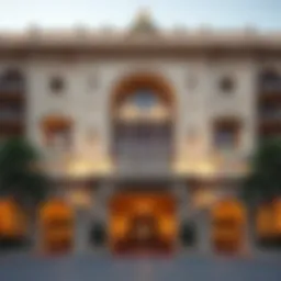 Luxurious facade of Jumeirah Zabeel Saray Royal Residences