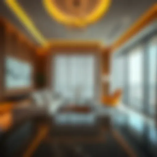 Luxury apartment interior showcasing modern design