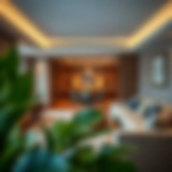 Sophisticated Suite Interior at Radisson Dubai Damac Hills Elegant interior of a suite at Radisson Dubai Damac Hills featuring contemporary furnishings