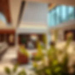 Interior view of Sobha Hartland sales gallery showcasing luxury offerings