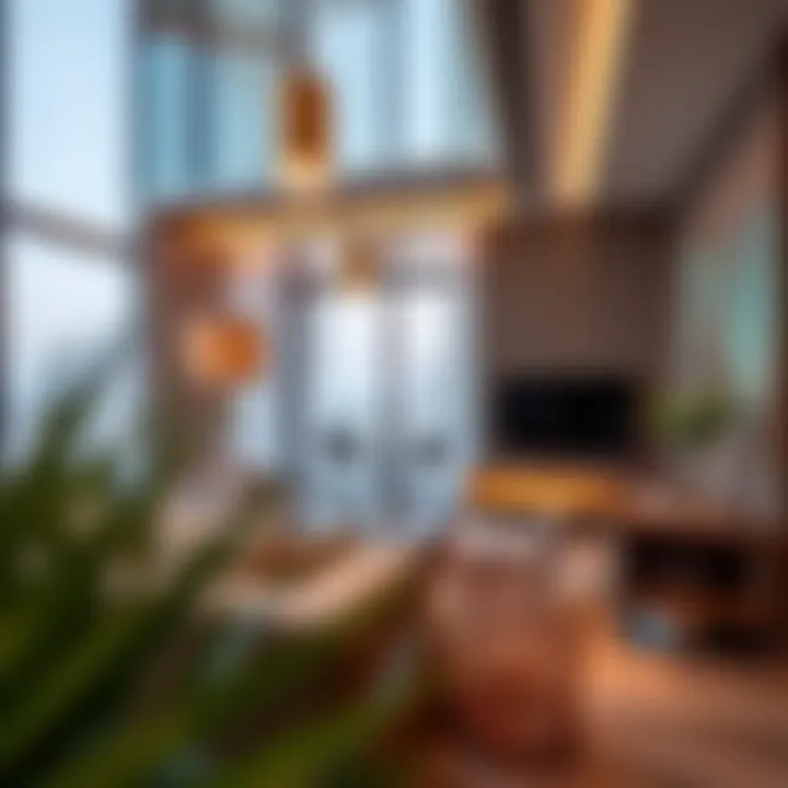 Modern Aesthetics in Sobha Realty Properties Interior design of a Sobha Realty property highlighting modern aesthetics