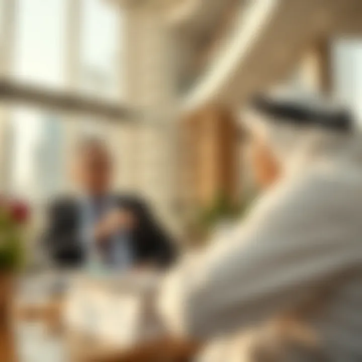 Investment Opportunities in Dubai Real Estate Investors discussing opportunities in Dubai's real estate market