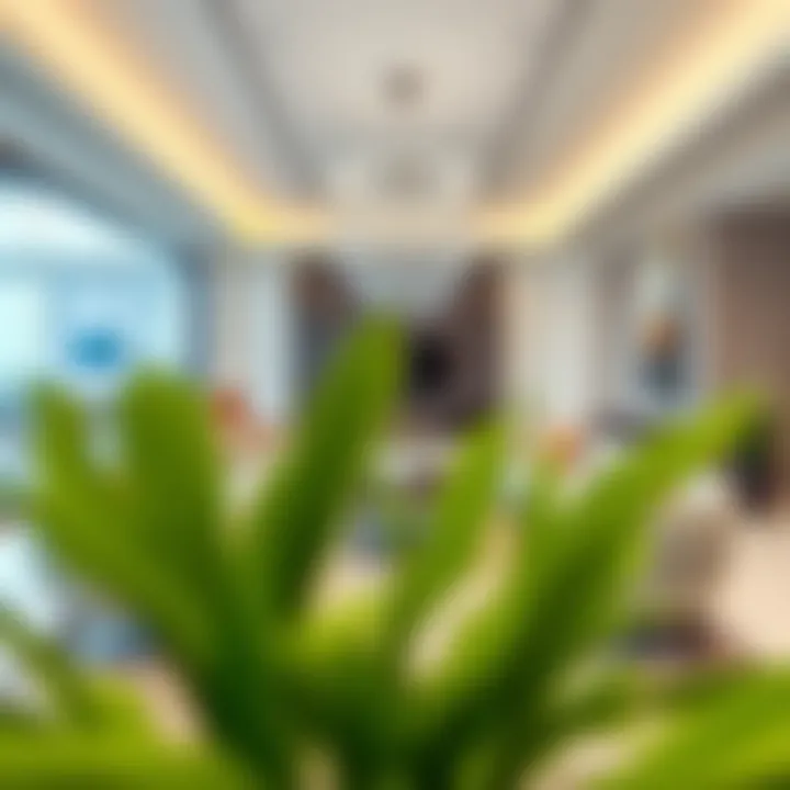 Modern Elegance in Sobha Sales Office Elegant interior design showcasing modern luxury