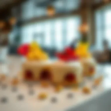 Modern Twist: Saffron and Pistachio Creation Innovative dessert featuring saffron and pistachio