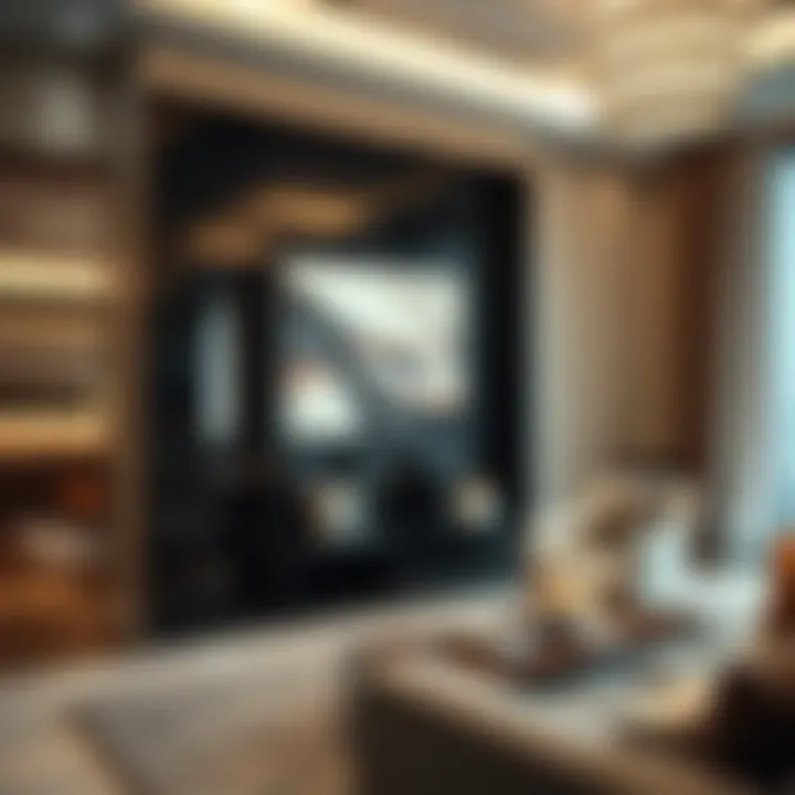 Luxurious apartment interior with modern design