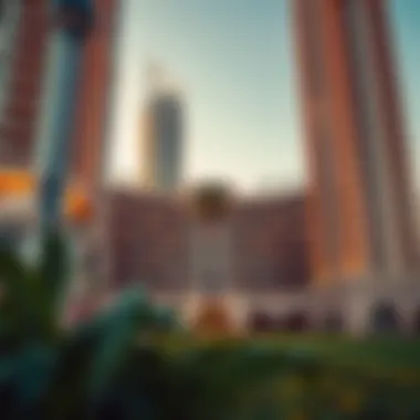 Architectural design showcasing the Palm Tower Residences