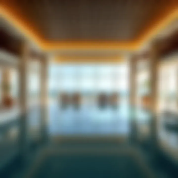 Luxurious amenities and elegant interiors of the Palm Tower